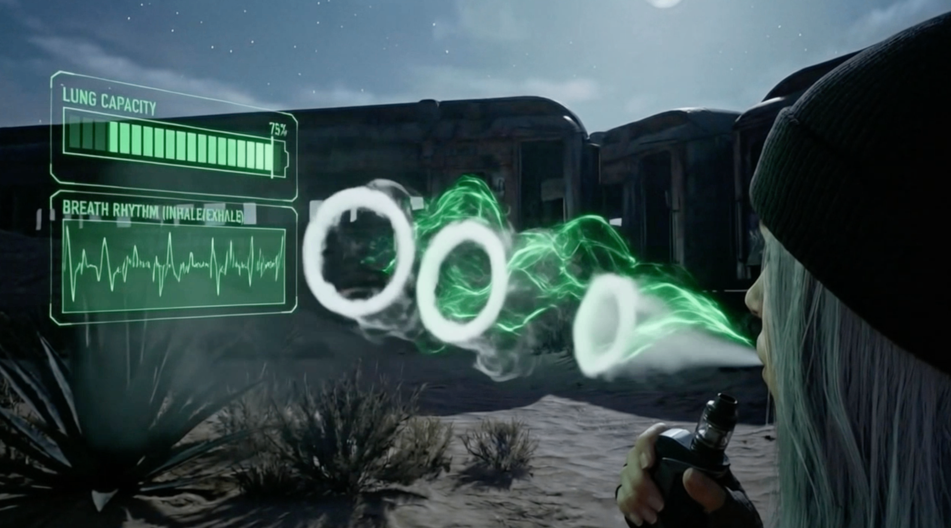 Hayze gameplay showing smoke art mechanics